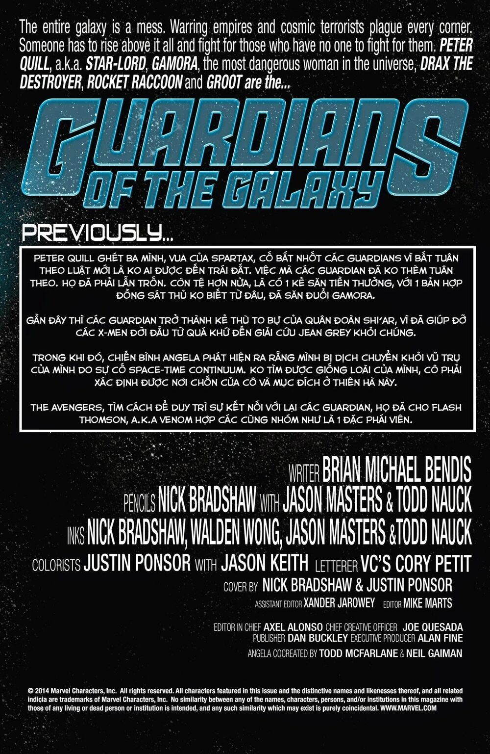 Guardians Of The Galaxy V3 2013 - Trang 1