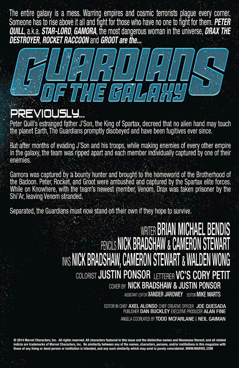 Guardians Of The Galaxy V3 2013 - Trang 1