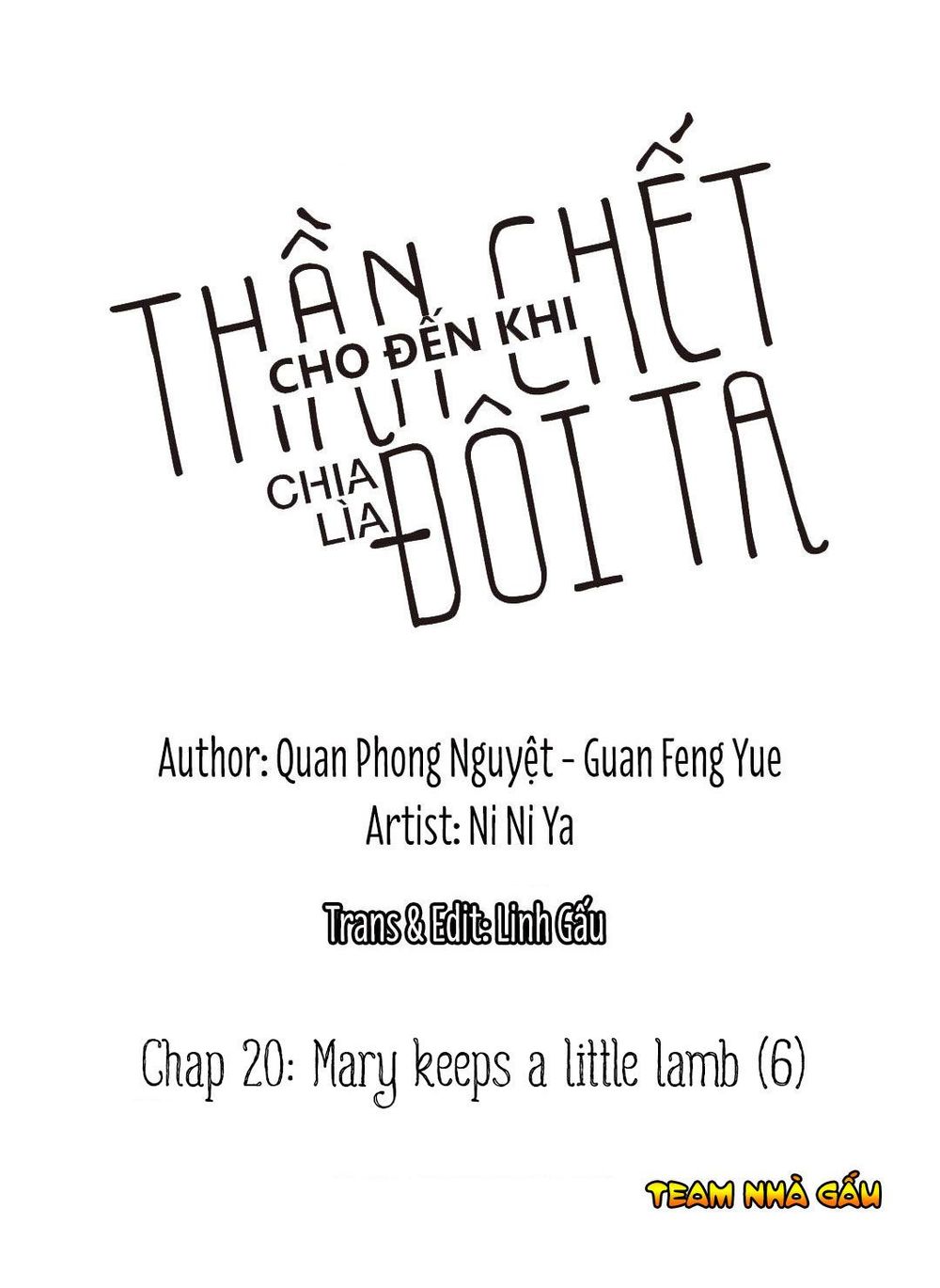 Cho Đến Khi Thần Chết Chia Lìa Đôi Ta - Trang 2