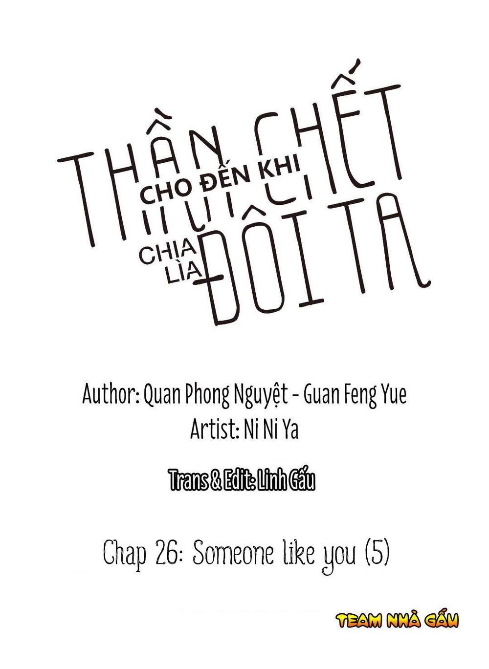 Cho Đến Khi Thần Chết Chia Lìa Đôi Ta - Trang 1